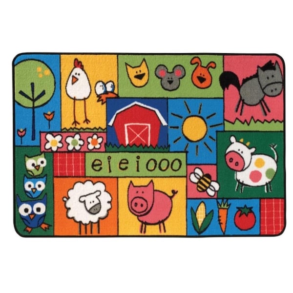 Carpets For Kids Carpets for Kids 36.39 Old MacDonald Farm  3 ft. x 4.5 ft. - 36.39
