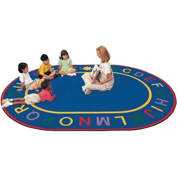 Carpets For Kids Carpets For Kids 4916 Alpha 8.25 ft. x 11.67 ft. Oval Rug - 4916