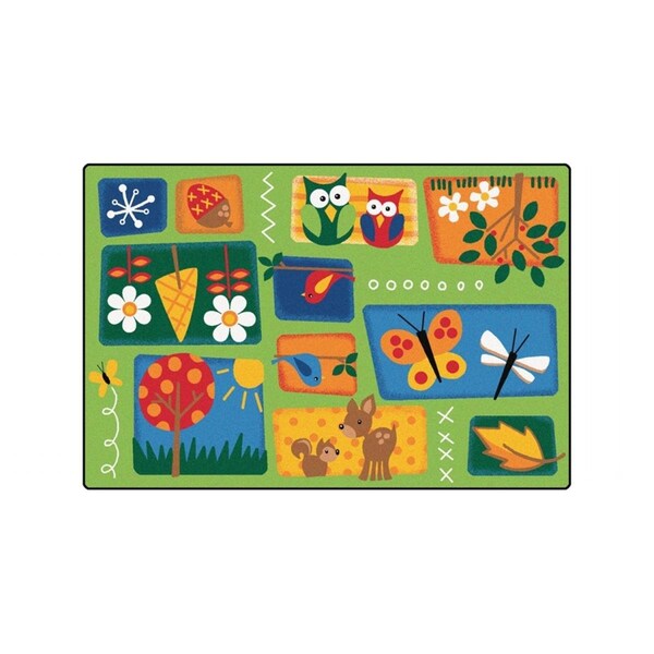 Carpets For Kids Nature ft.s Toddler 6 ft. x 9 ft. Rectangle Rug - 3400