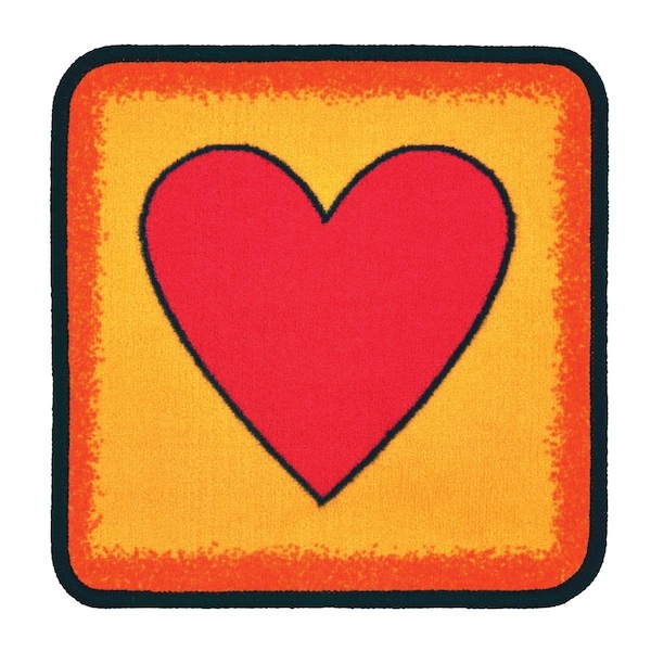 Carpets For Kids 16 in. Simple Square Seating Kit, Multi Color - Set of 12 - 3897