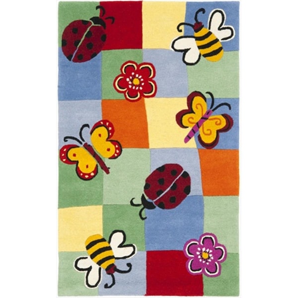 Safavieh 4 x 6 ft. Small Rectangle Novelty Kids Multicolor Hand Tufted Rug - SFK753A-4
