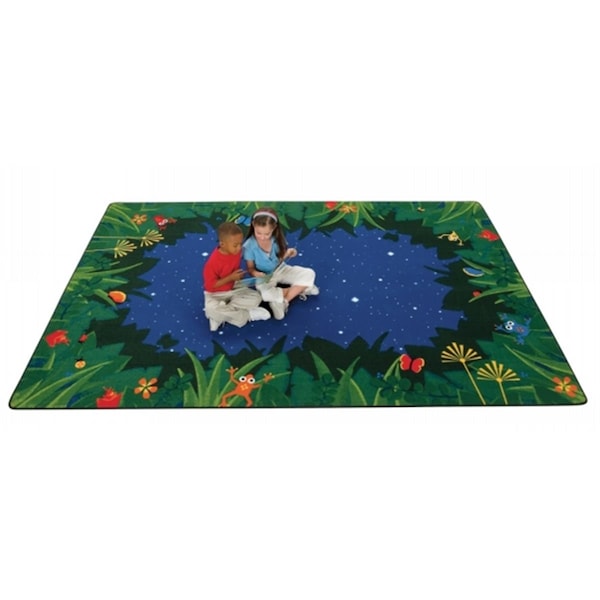 Carpets For Kids Peaceful Tropical Night 8 ft. x 12 ft. Rectangle Carpet - 6517