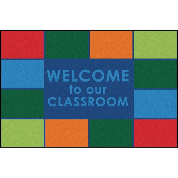 Carpets For Kids Carpets for Kids 48.6 4 x 6 ft. Rectangle Classroom Welcome Rug - 48.6