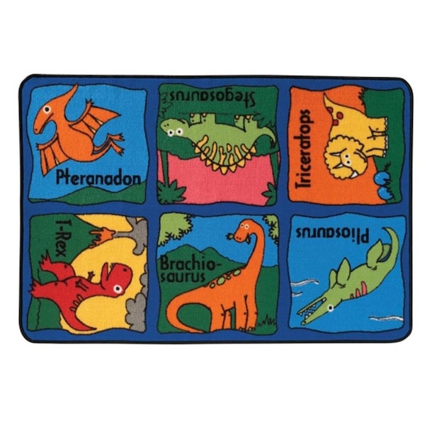 Carpets For Kids Carpets for Kids 36.44 Dino-Mite Rug  3 ft. x 4.5 ft. - 36.44