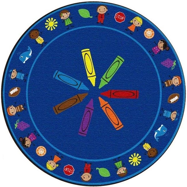 Flagship Carpets Flagship Carpets PE422-26 Round Cushy Colors Carpet; 6 ft. - PE422-26
