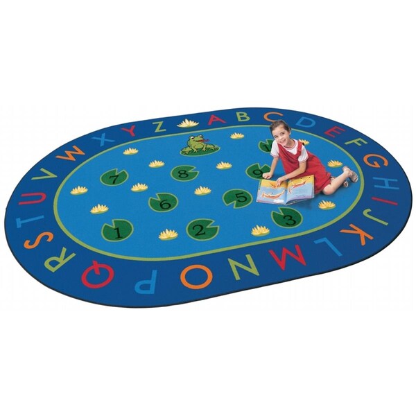 Carpets For Kids Carpets For Kids 2495 Hip Hop to the Top 6.75 ft. x 9.42 ft. Oval Carpet - 2495