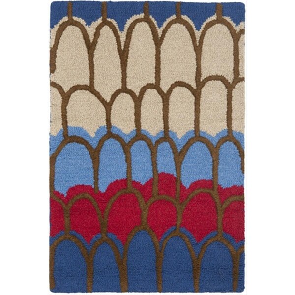 Safavieh 3 x 5 ft. Small Rectangle Novelty Kids Blue and Multicolor Hand Tufted Rug - SFK353A-3