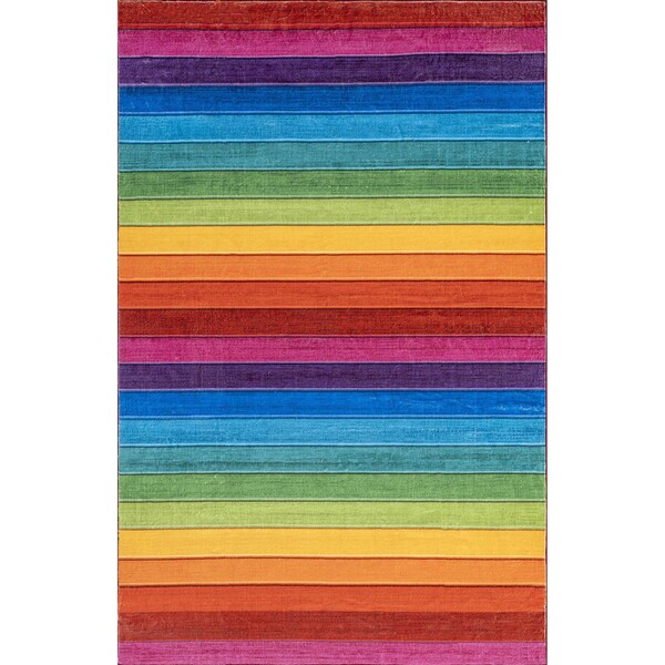 Nuloom Henriette Rainbow Machine Washable Kids Area Rug 5ft x 7ft 6in - HJCL05A-5076