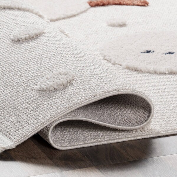 Nuloom Kilah Snowmen High-Low Kids Tasseled Area Rug 7ft 10in x 10ft 10in - KKLR36A-71001010
