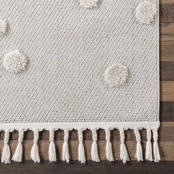 Nuloom Kilah Snowmen High-Low Kids Tasseled Area Rug 7ft 10in x 10ft 10in - KKLR36A-71001010