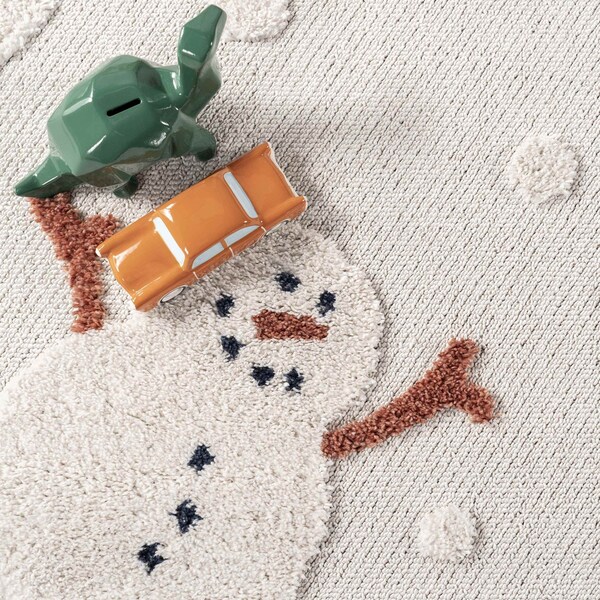 Nuloom Kilah Snowmen High-Low Kids Tasseled Area Rug 7ft 10in x 10ft 10in - KKLR36A-71001010