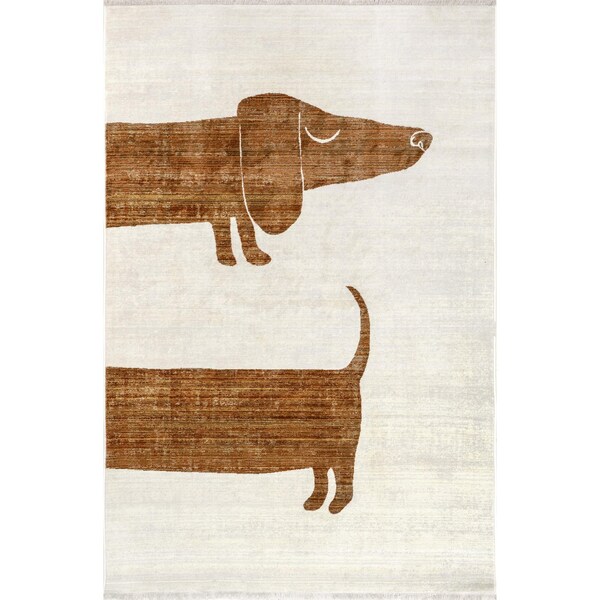 Nuloom Cailyn Modern Dachshund Kids Area Rug 8ft x 10ft 2in - BDSN38A-80106