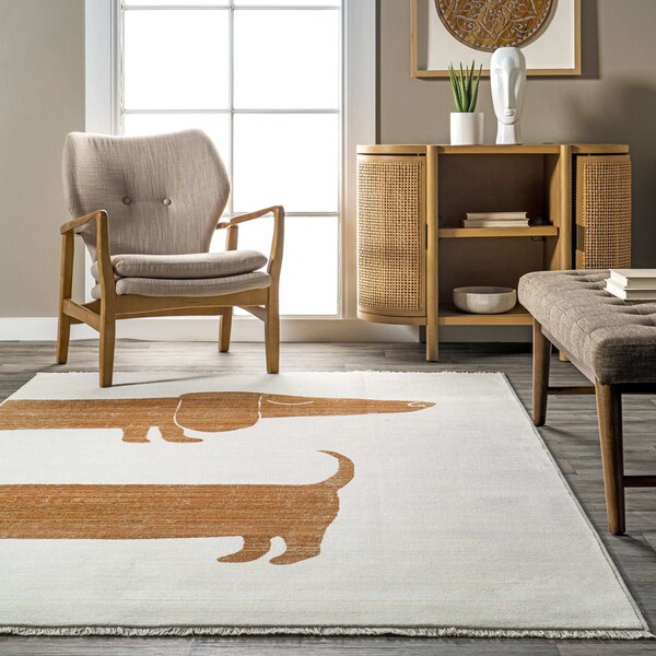 Nuloom Cailyn Modern Dachshund Kids Area Rug 8ft x 10ft 2in - BDSN38A-80106