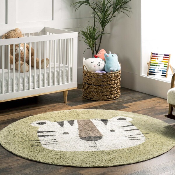 Nuloom Lumi Tiger Kids Machine Washable Area Rug 6ft - SVDC13A-R606