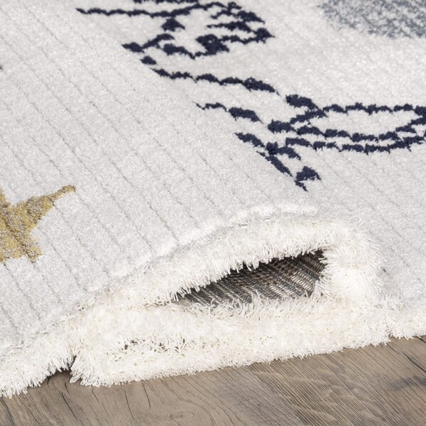 Nuloom Caree Astronaut Kids Fringe Area Rug 4ft x 6ft - KKPL05A-406