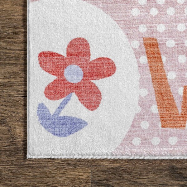 Nuloom Essi Alphabet Machine Washable Kids Area Rug 4ft x 6ft - HJCL09A-406