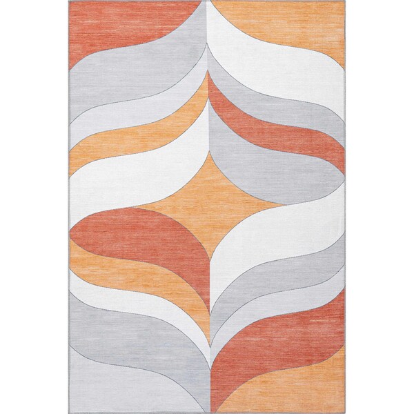 Nuloom Ilana Retro Machine Washable Kids Area Rug 7ft 3in x 9ft - KFFX08A-709