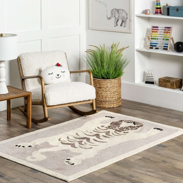 Nuloom Naima Tiger Machine Washable Kids Area Rug 4ft x 6ft - SVDC09A-406