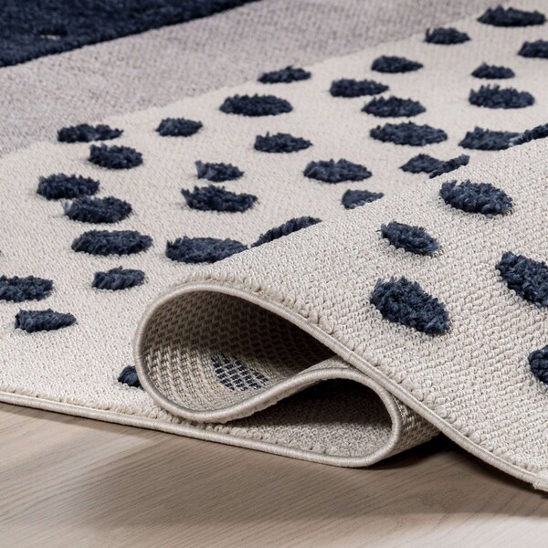 Nuloom Alena Starry Night High-Low Kids Tasseled Area Rug 3ft x 5ft - KKLR35A-305