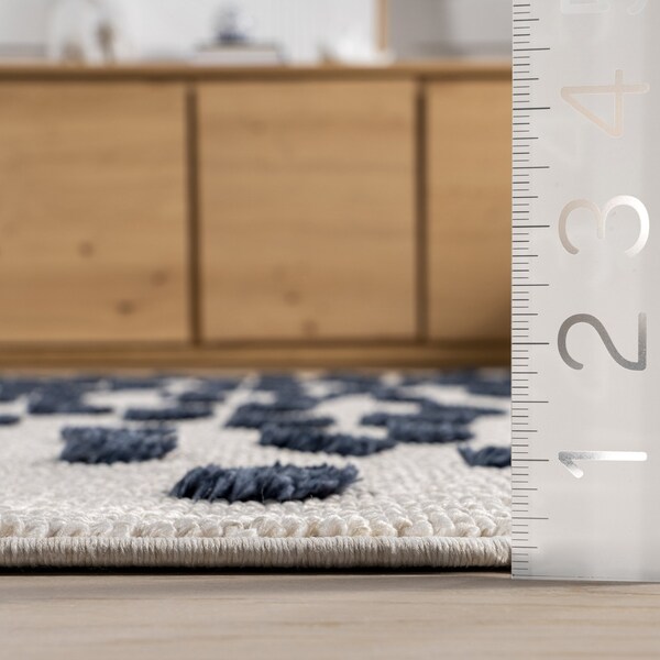 Nuloom Alena Starry Night High-Low Kids Tasseled Area Rug 3ft x 5ft - KKLR35A-305