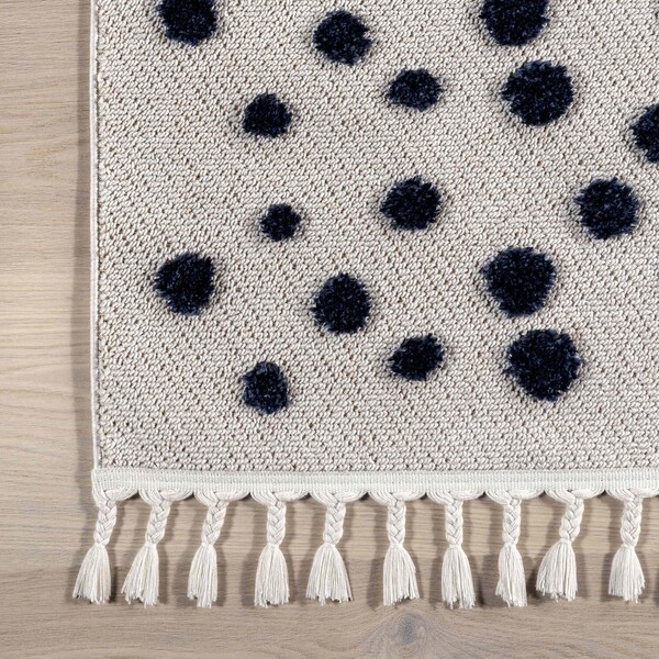 Nuloom Alena Starry Night High-Low Kids Tasseled Area Rug 3ft x 5ft - KKLR35A-305
