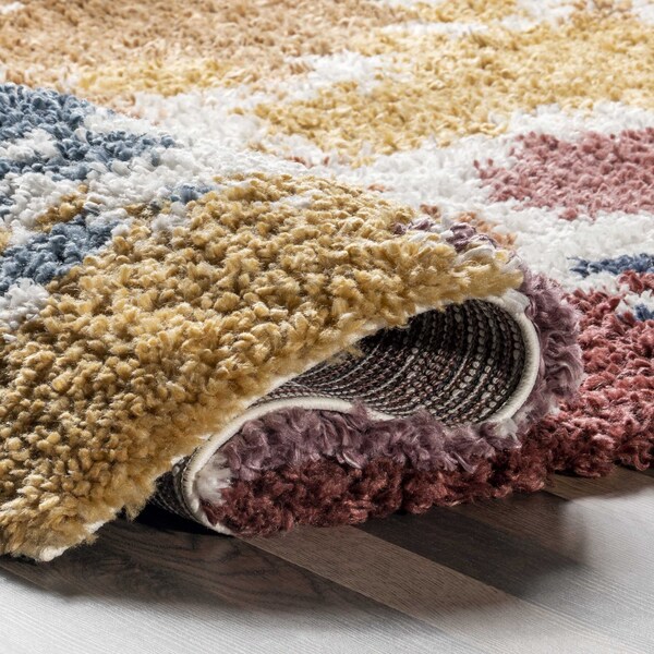 Nuloom Queenie Colorful Splatter Kids Shag Area Rug 8ft x 10ft - OZCD07A-8010