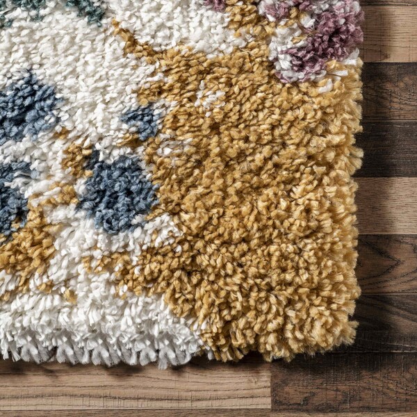 Nuloom Queenie Colorful Splatter Kids Shag Area Rug 8ft x 10ft - OZCD07A-8010