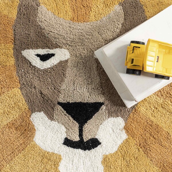 Nuloom Tamira Colorful Lion Machine Washable Kids Area Rug 3ft x 5ft - SVDC06A-305