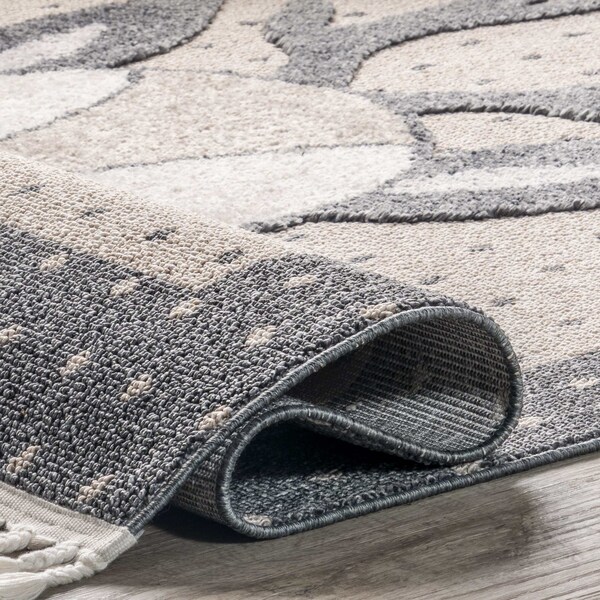 Nuloom lanor Deer Kids Tasseled Area Rug 5ft 3in x 7ft 7in - KKLR32A-53077