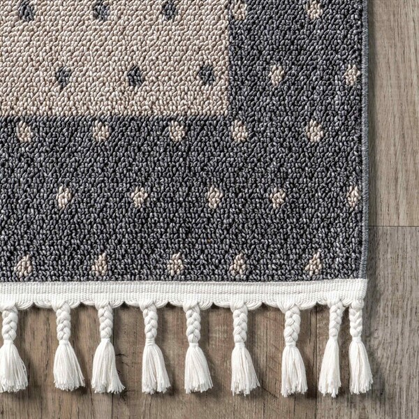 Nuloom lanor Deer Kids Tasseled Area Rug 5ft 3in x 7ft 7in - KKLR32A-53077