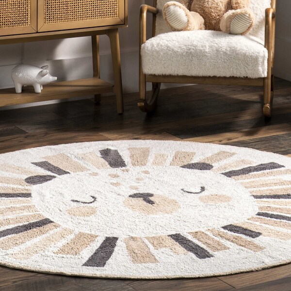 Nuloom Tisha Lion Machine Washable Kids Area Rug 4ft - SVDC14A-R404