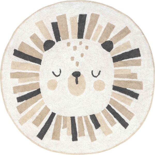 Nuloom Tisha Lion Machine Washable Kids Area Rug 4ft - SVDC14A-R404