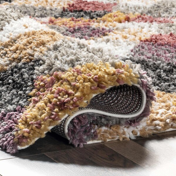 Nuloom Dabney Abstract Kids Shag Area Rug 5ft x 7ft 6in - OZCD04A-508