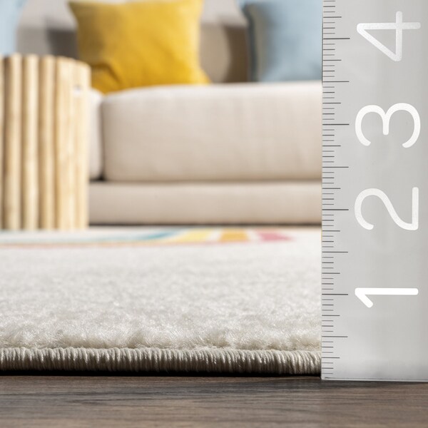 Nuloom Rainbow Swirl Kids Area Rug 5ft x 8ft - ECCR35A-508