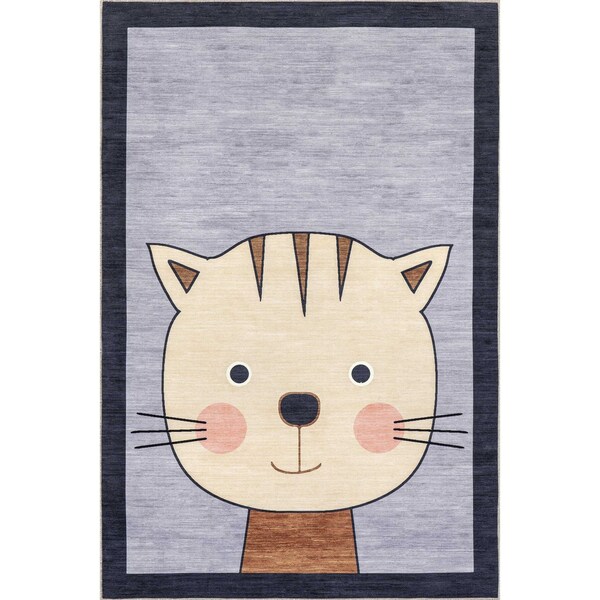 Nuloom Samantha Kitten Kids Machine Washable Area Rug 4ft x 6ft - KFFX10A-406