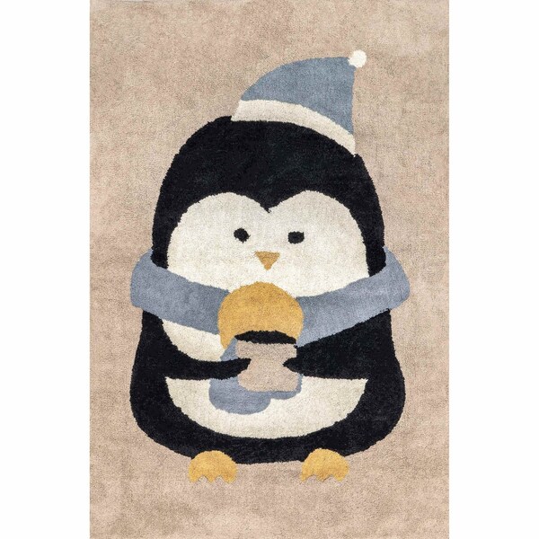 Nuloom Mosby Penguin Machine Washable Kids Area Rug 4ft x 6ft - SVDC15A-406