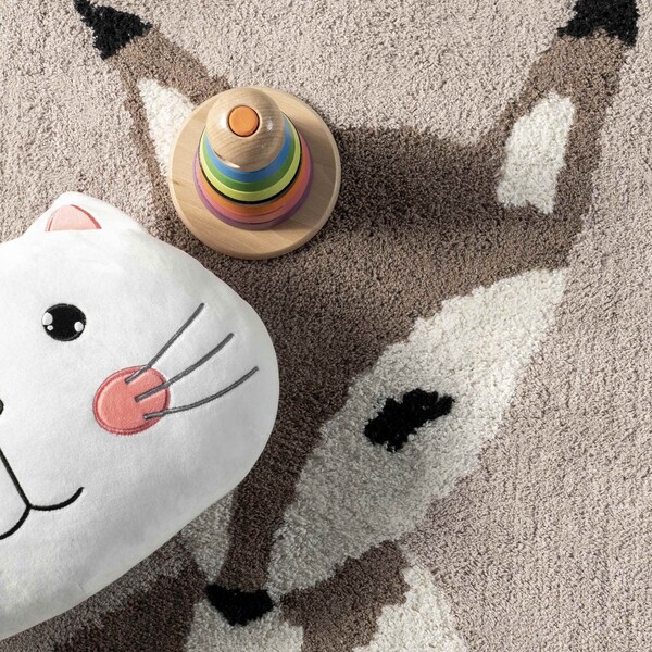 Nuloom Nola Fox Machine Washable Kids Area Rug 4ft x 6ft - SVDC08A-406