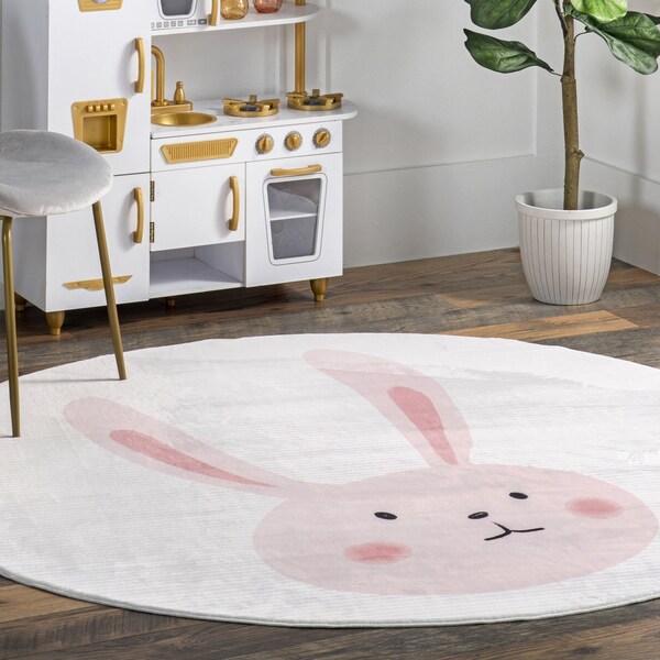 Nuloom Crystal Rabbit Kids Machine Washable Area Rug 6ft - HJCL21A-R606