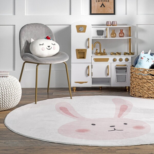 Nuloom Crystal Rabbit Kids Machine Washable Area Rug 6ft - HJCL21A-R606