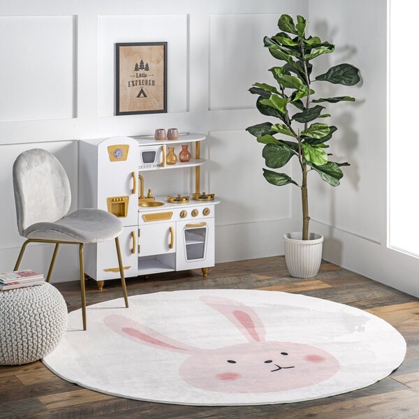 Nuloom Crystal Rabbit Kids Machine Washable Area Rug 6ft - HJCL21A-R606