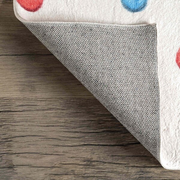 Nuloom Ilse Colorful Dots Machine Washable Kids Area Rug 3ft x 5ft - HJCL02A-305