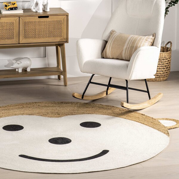 Nuloom Weylyn Monkey Handwoven Kids Jute Area Rug 4ft - WDMR02A-R404