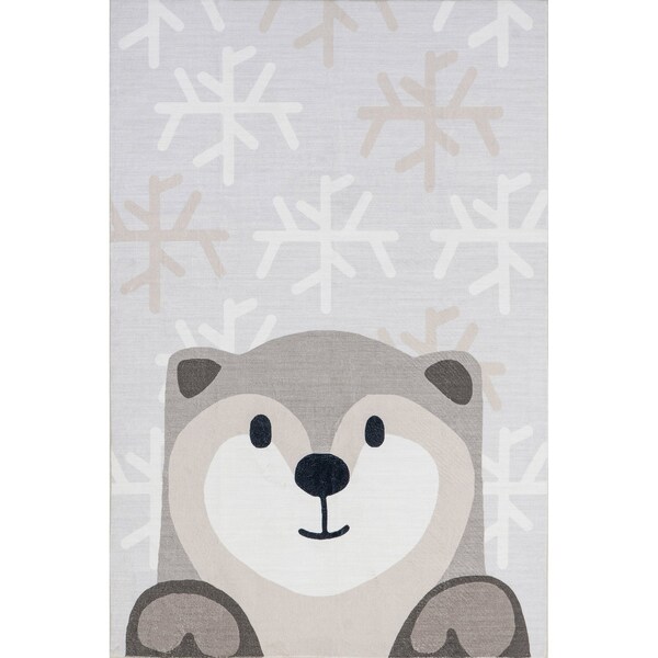 Nuloom Indigo Otter Kids Machine Washable Area Rug 5ft x 7ft 6in - HJCL08A-5076