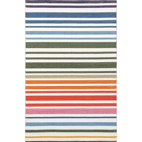Nuloom Effie Stripes Kids Machine Washable Area Rug 4ft x 6ft - HJCL04A-406
