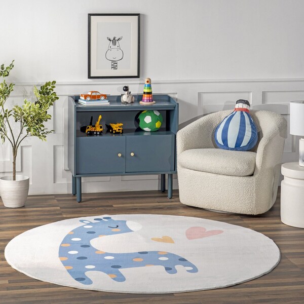 Nuloom Ariella Giraffe Kids Machine Washable Area Rug 6ft - HJCL14A-R606