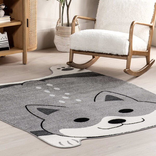 Nuloom Charli Playful Puppy Kids Area Rug 8ft x 10ft - GCHS04A-8010