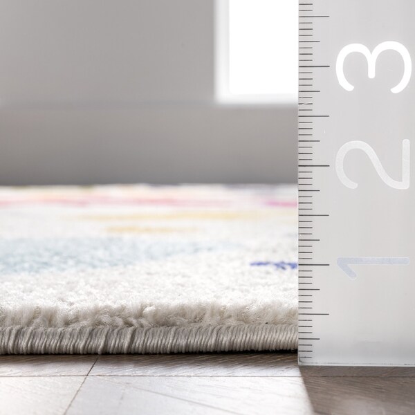 Nuloom Pinkie Handprint Kids Area Rug 5ft x 8ft - ECCR15A-508