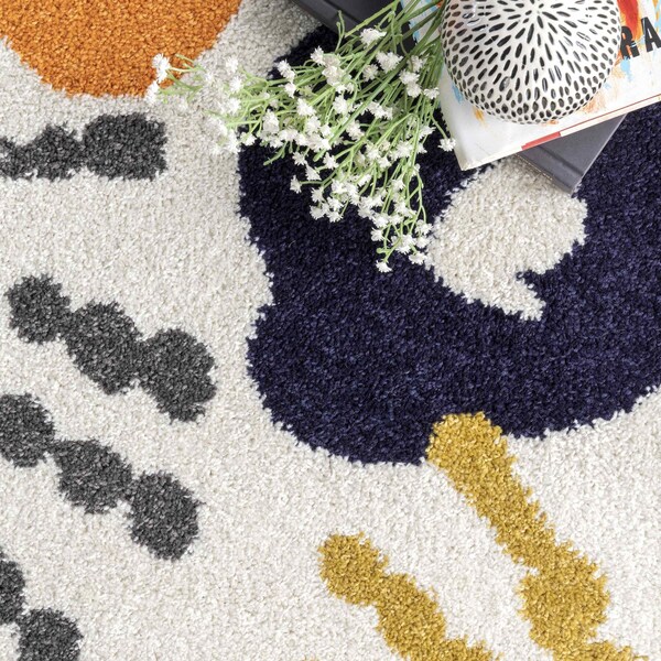 Nuloom Pinkie Handprint Kids Area Rug 5ft x 8ft - ECCR15A-508