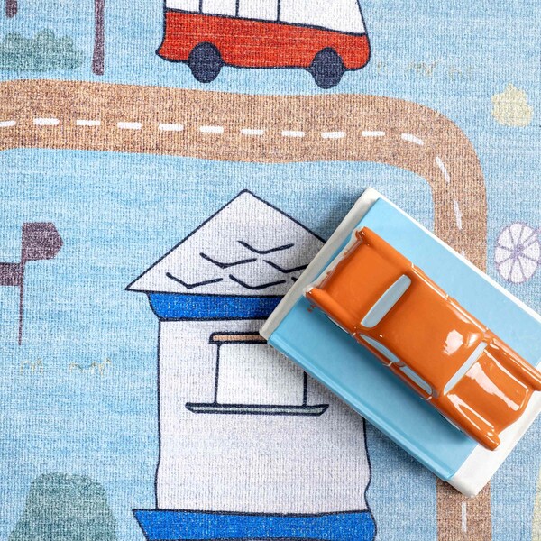 Nuloom Chalea Kids Town Machine Washable Area Rug 4ft x 6ft - KFFX01B-406