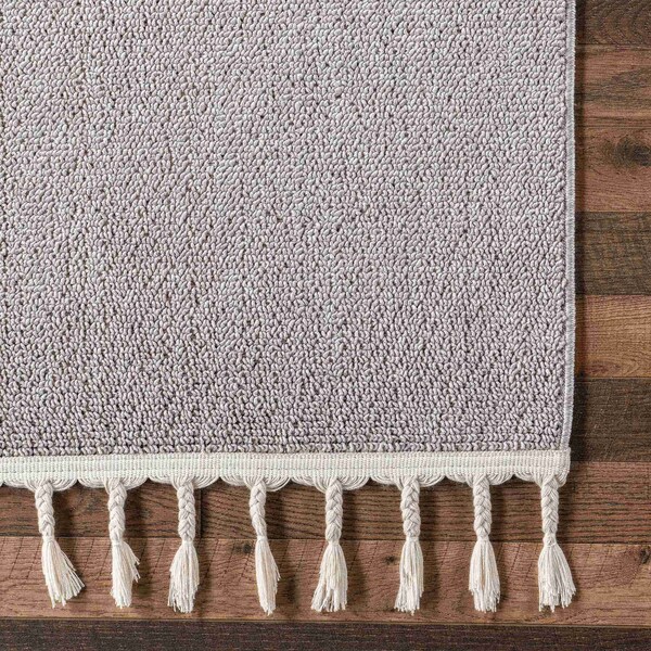 Nuloom Amiah Hedgehog High-Low Kids Tasseled Area Rug 5ft 3in x 7ft 7in - KKLR37A-53077